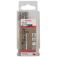 Bosch 2 608 585 885 - Pack de 10 brocas metálicas HSS-Co- DIN 338 (5 x 52 x 86 mm)